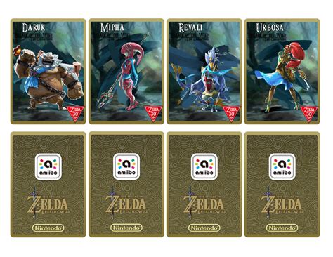 botw champion amiibo nfc cards|botw amiibo unlockables.